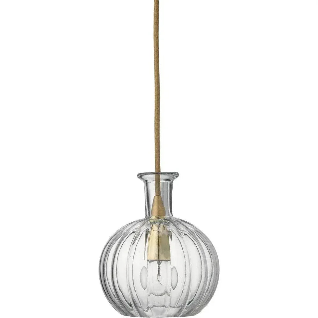 Clear Textured Glass Sophia Carafe Pendant - LOOMLAN - Jamie Young - Pendants
