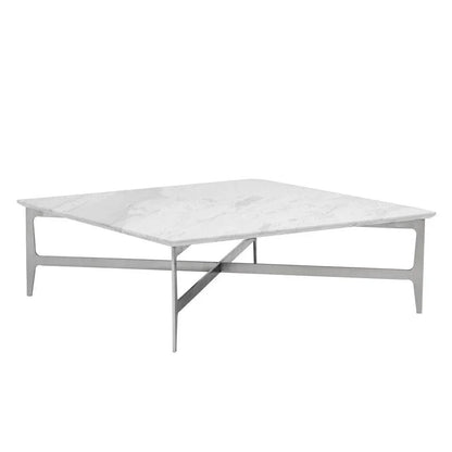Clearwater Coffee Table White Marble Stainless Steel - LOOMLAN - SUNPAN - Coffee Tables