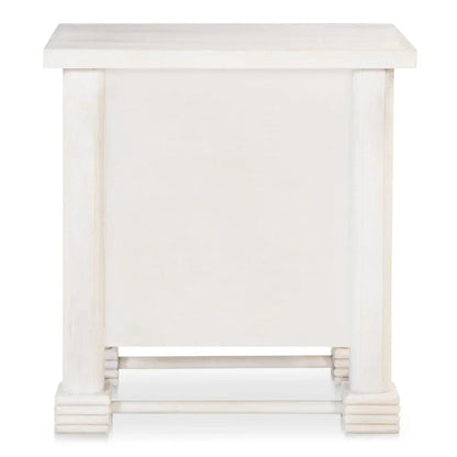 Clement Whitewashed Mango Wood Design Nightstand - LOOMLAN - Moe's Home - Nightstands