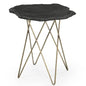 Cleo Modern Brass Base Accent Table - LOOMLAN - Bassett Mirror - Side Tables