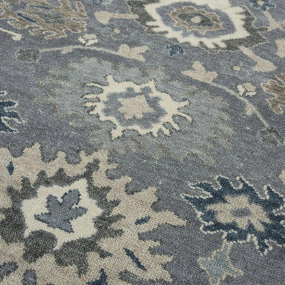 Clep Floral Gray Large Area Rugs For Living Room - LOOMLAN - LOOMLAN - Area Rugs