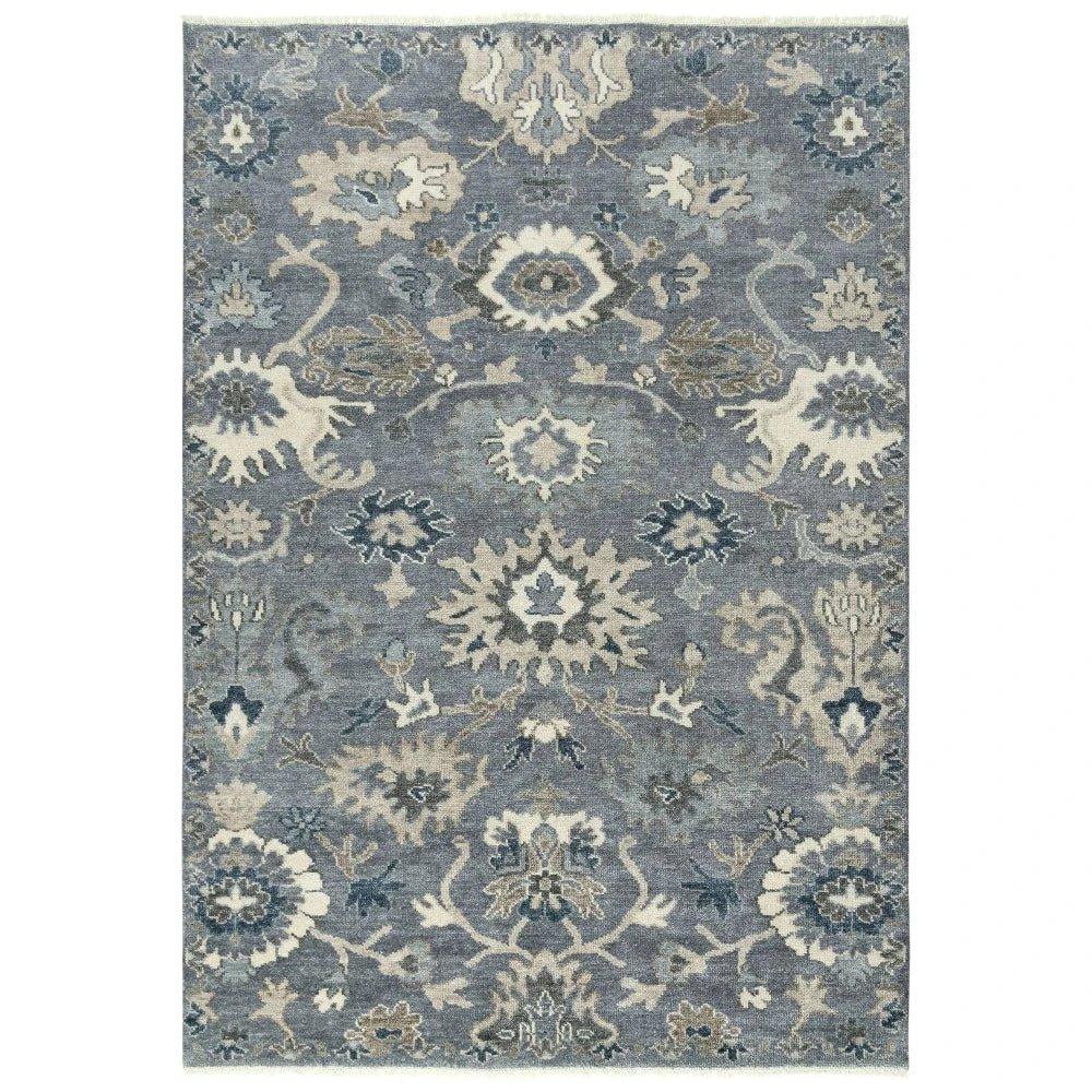 Clep Floral Gray Large Area Rugs For Living Room - LOOMLAN - LOOMLAN - Area Rugs