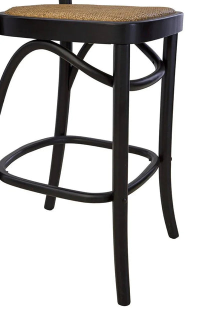 Cleveland Cane Seat Counter Stool - LOOMLAN - Furniture Classics - Counter Stools