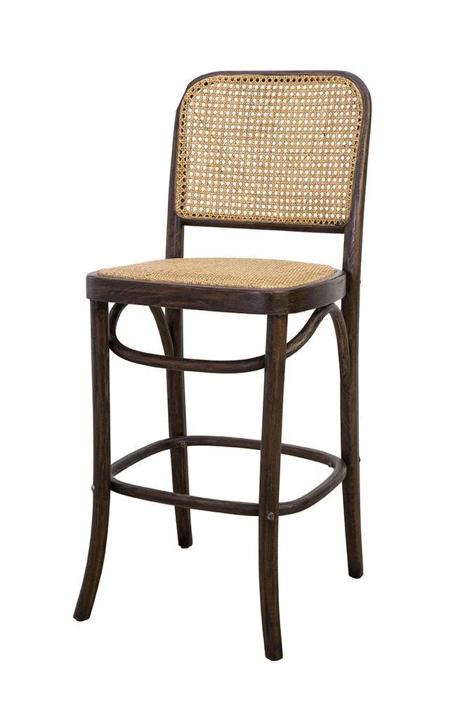 Cleveland Cane Seat Counter Stool - LOOMLAN - Furniture Classics - Counter Stools