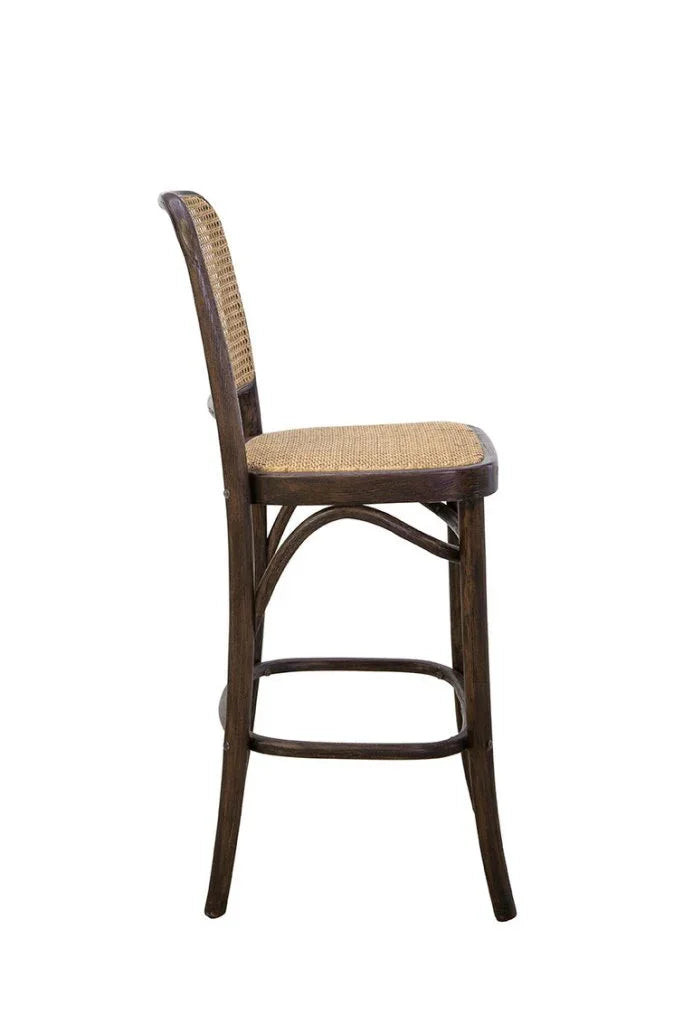 Cleveland Cane Seat Counter Stool - LOOMLAN - Furniture Classics - Counter Stools