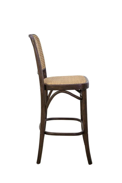 Cleveland Cane Seat Counter Stool - LOOMLAN - Furniture Classics - Counter Stools