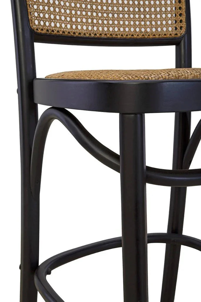 Cleveland Cane Seat Counter Stool - LOOMLAN - Furniture Classics - Counter Stools