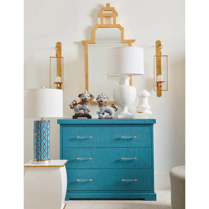 Clifton Raffia Textured Side Chest - LOOMLAN - Chelsea House - Chests