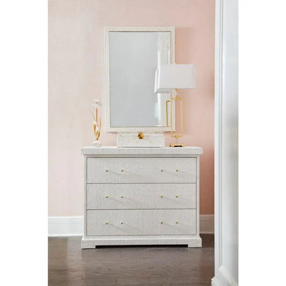 Clifton Raffia Textured Side Chest - LOOMLAN - Chelsea House - Chests