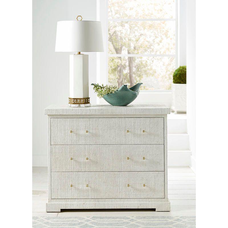 Clifton Raffia Textured Side Chest - LOOMLAN - Chelsea House - Chests