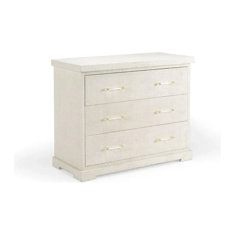 Clifton Raffia Textured Side Chest - LOOMLAN - Chelsea House - Chests
