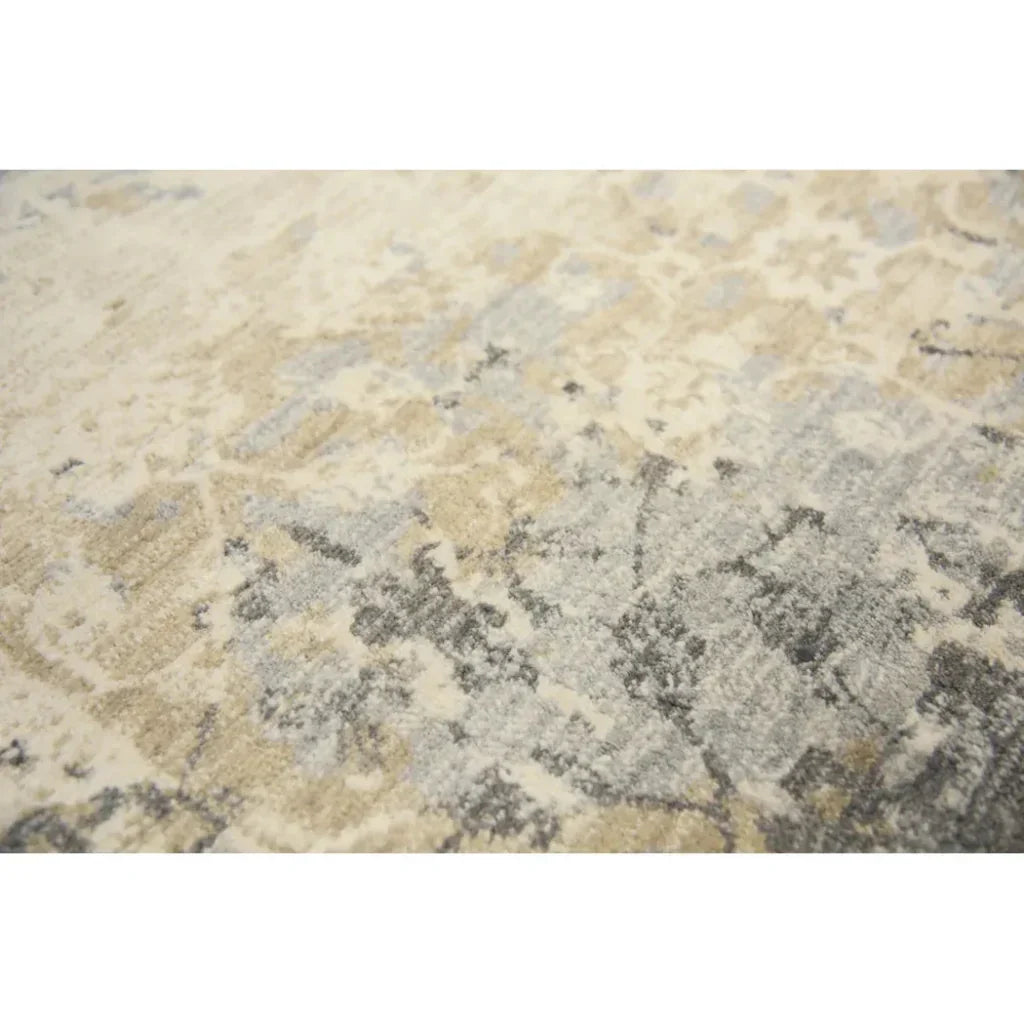 Clim Floral Beige Large Area Rugs For Living Room - LOOMLAN - LOOMLAN - Area Rugs