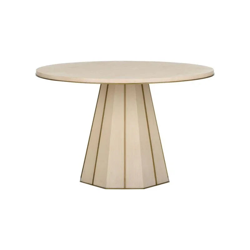 Clint Wood Made Round Center Table - LOOMLAN - Wildwood - Side Tables