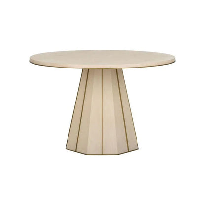 Clint Wood Made Round Center Table - LOOMLAN - Wildwood - Side Tables