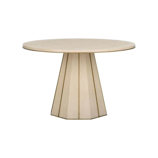 Clint Wood Made Round Center Table - LOOMLAN - Wildwood - Side Tables
