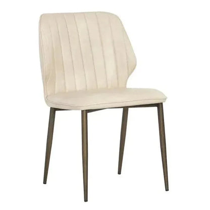 Clinton Leather Armless Dining Chair 2PC - LOOMLAN - SUNPAN - Dining Chairs