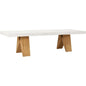 Clip Large Concrete White Outdoor Dining Table-Outdoor Dining Tables-Seasonal Living-LOOMLAN