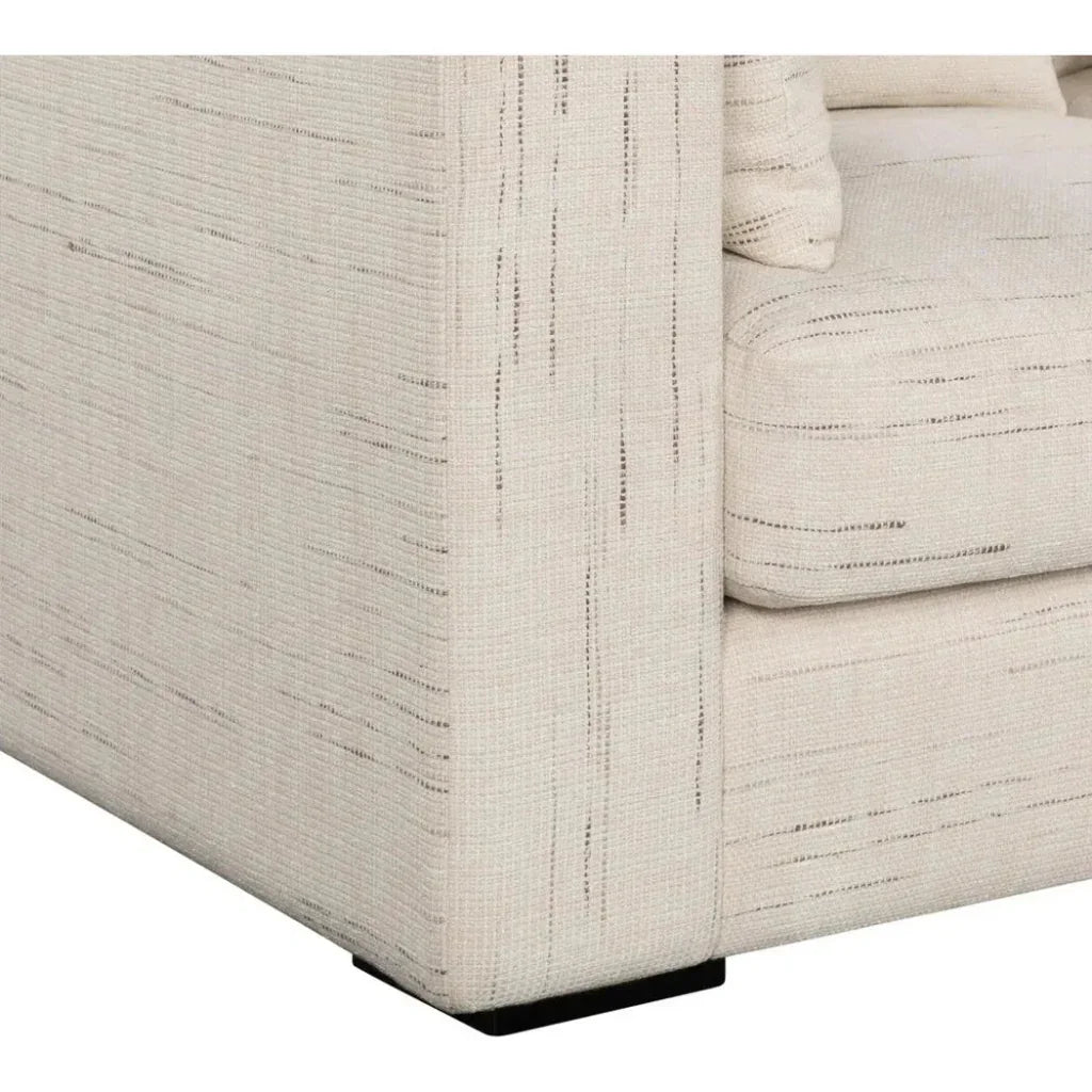 Clive Vegas Sofa Cream Stain Resistant Performance Fabric - LOOMLAN - LH Imports - Sofas & Loveseats