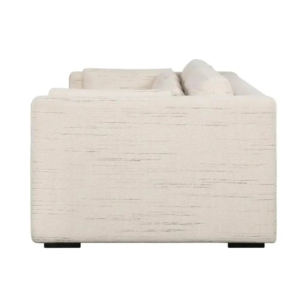 Clive Vegas Sofa Cream Stain Resistant Performance Fabric - LOOMLAN - LH Imports - Sofas & Loveseats