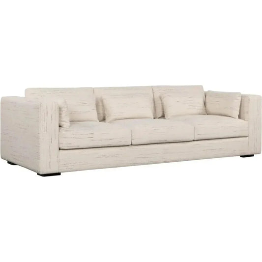Clive Vegas Sofa Cream Stain Resistant Performance Fabric - LOOMLAN - LH Imports - Sofas & Loveseats
