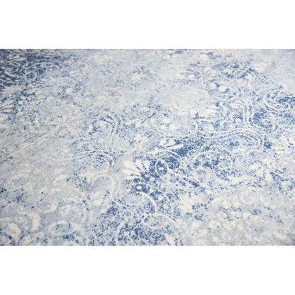 Clon Damask Blue Large Area Rugs For Living Room - LOOMLAN - LOOMLAN - Area Rugs
