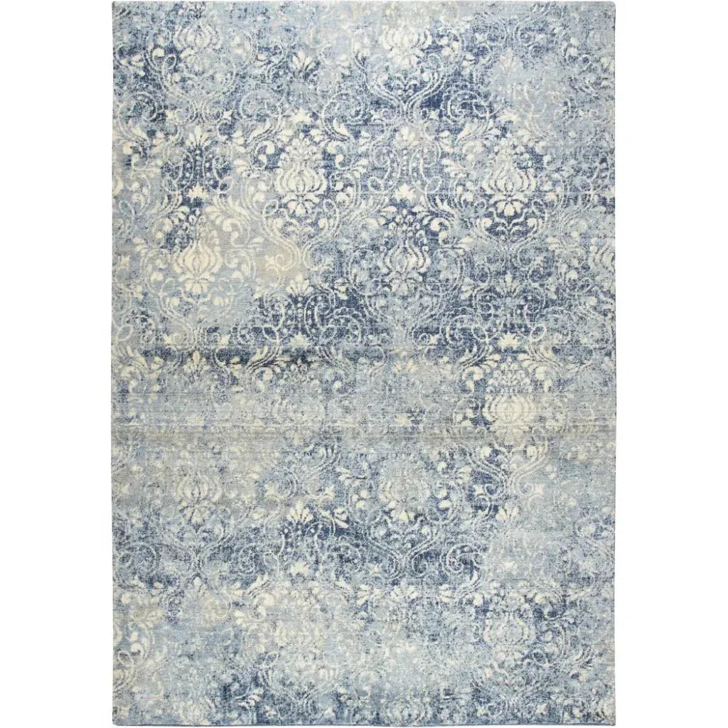 Clon Damask Blue Large Area Rugs For Living Room - LOOMLAN - LOOMLAN - Area Rugs