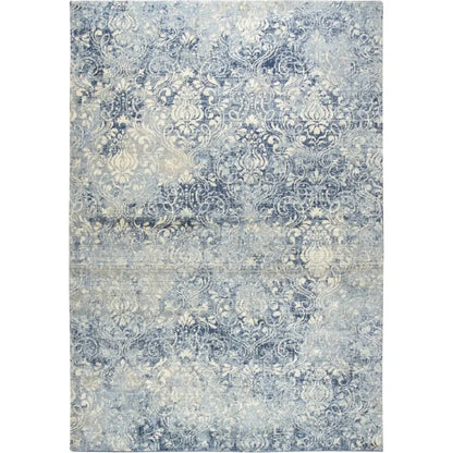 Clon Damask Blue Large Area Rugs For Living Room - LOOMLAN - LOOMLAN - Area Rugs