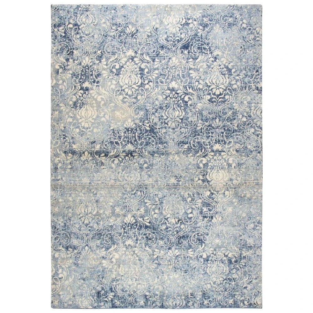 Clon Damask Blue Large Area Rugs For Living Room - LOOMLAN - LOOMLAN - Area Rugs