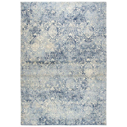 Clon Damask Blue Large Area Rugs For Living Room - LOOMLAN - LOOMLAN - Area Rugs