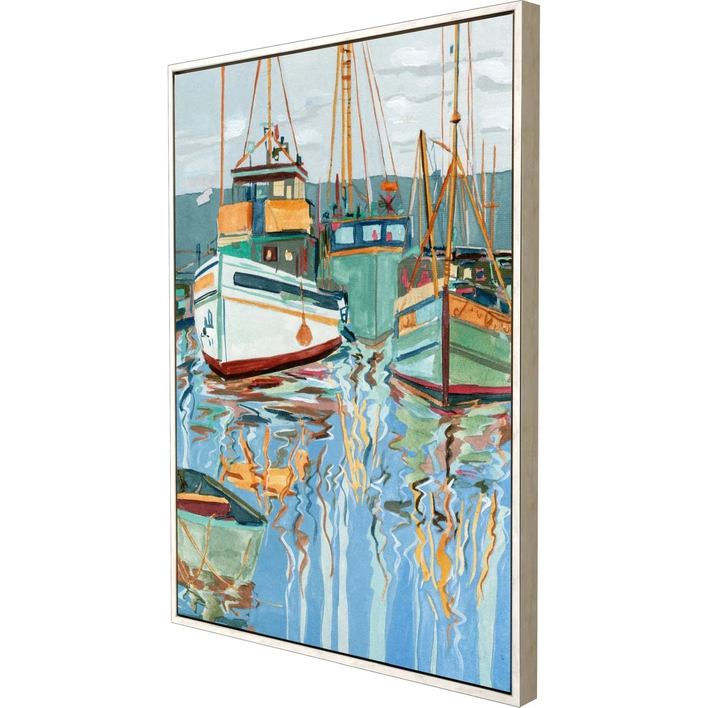 Close to Shore Blue Canvas Art