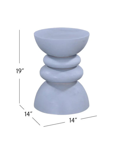 Cloud Concrete Round Accent Table - LOOMLAN - Bassett Mirror - Side Tables