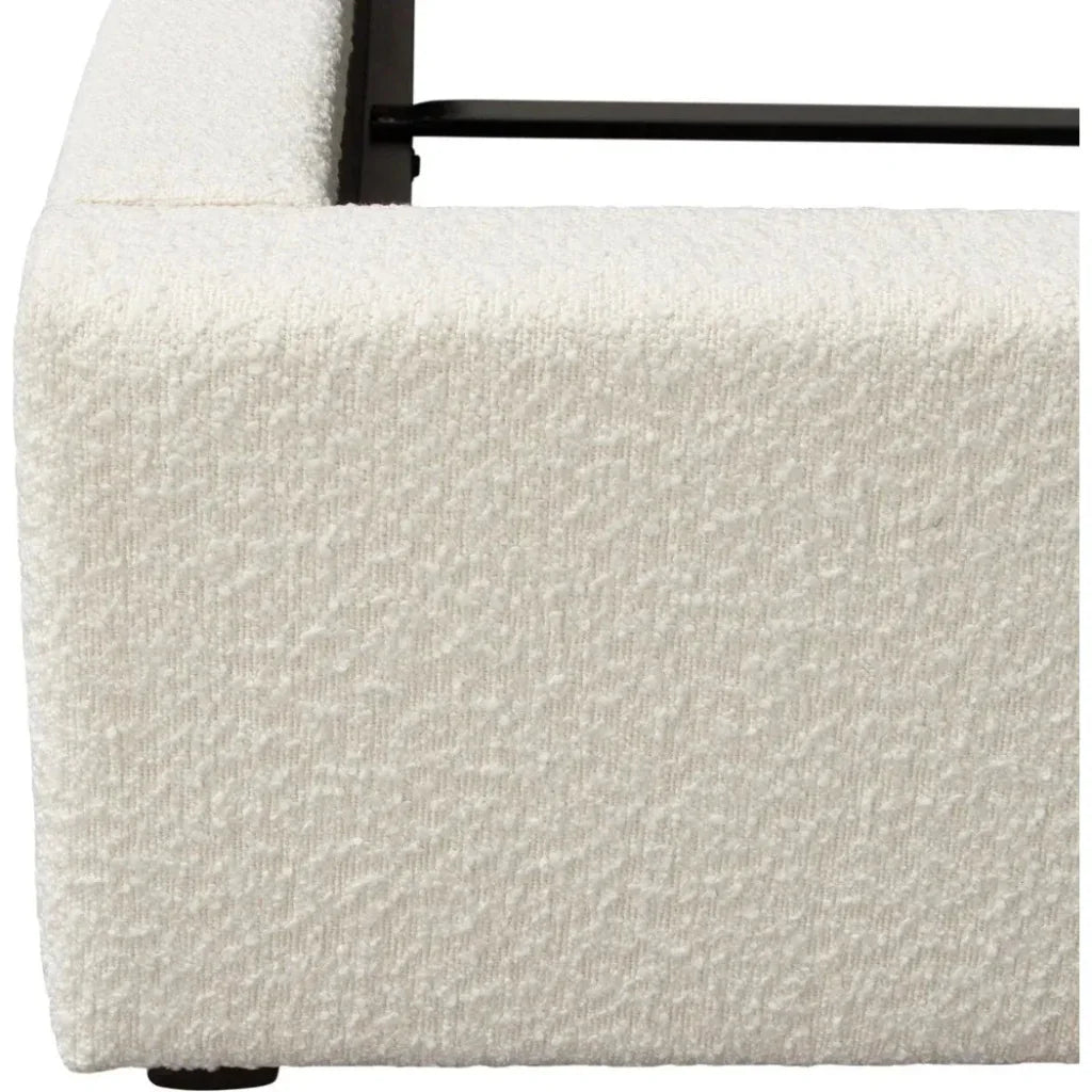 Cloud White Low Profile Bed Frame - LOOMLAN - Diamond Sofa - Beds