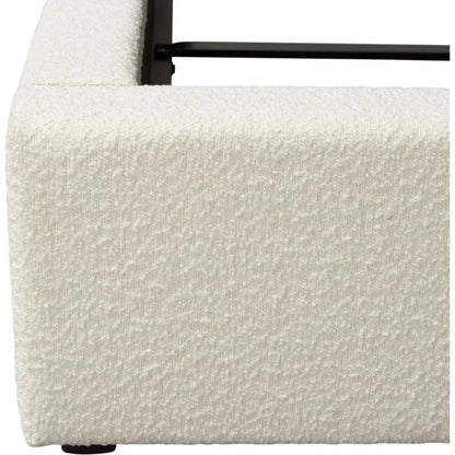 Cloud White Low Profile Bed Frame - LOOMLAN - Diamond Sofa - Beds