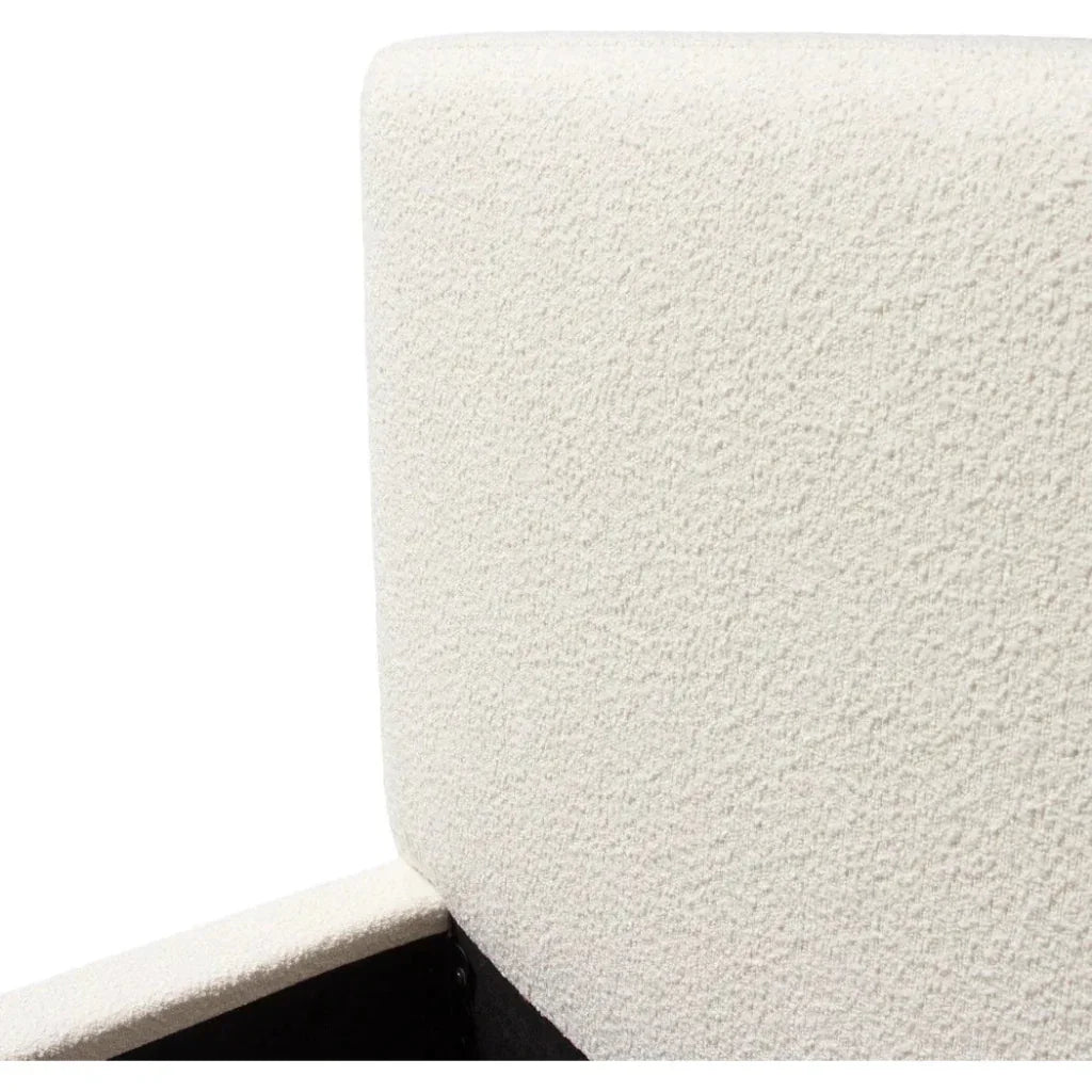 Cloud White Low Profile Bed Frame - LOOMLAN - Diamond Sofa - Beds