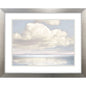Cloudscape Brushed Silver Framed Wall Art