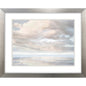 Cloudscape Brushed Silver Framed Wall Art