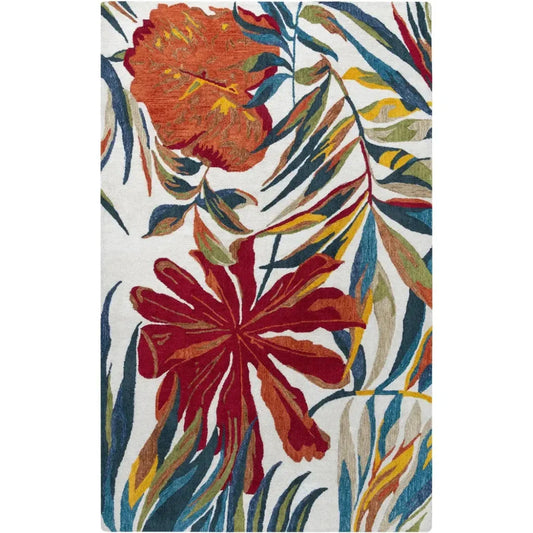 Clux Floral Ivory Area Rugs For Living Room - LOOMLAN - LOOMLAN - Area Rugs