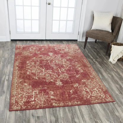 Coas Medallion Red Large Area Rugs For Living Room - LOOMLAN - LOOMLAN - Area Rugs
