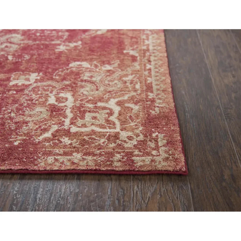 Coas Medallion Red Large Area Rugs For Living Room - LOOMLAN - LOOMLAN - Area Rugs