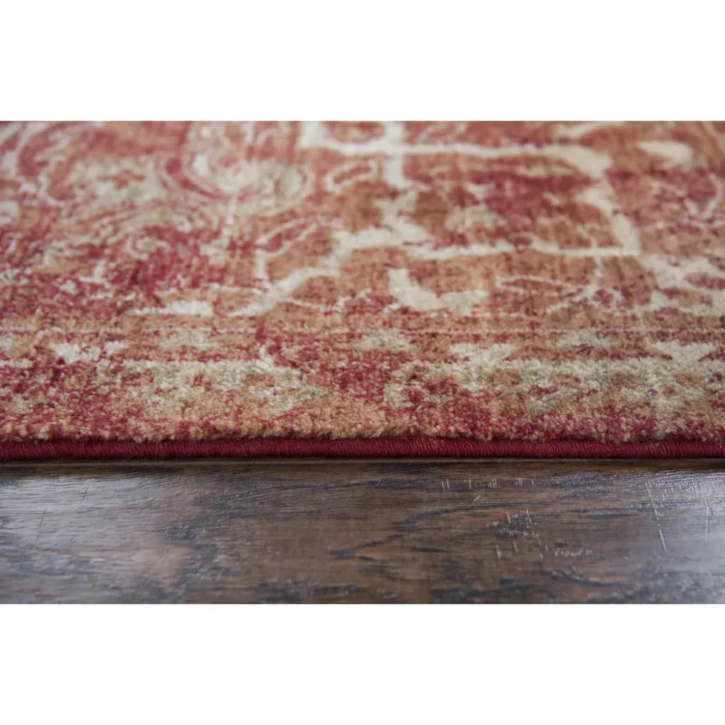 Coas Medallion Red Large Area Rugs For Living Room - LOOMLAN - LOOMLAN - Area Rugs