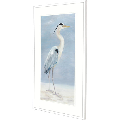 Coastal Calm Wood Blue Framed Wall Art