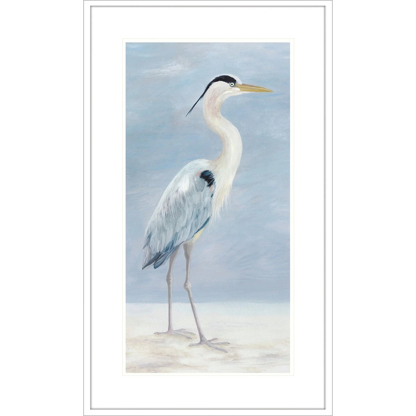 Coastal Calm Wood Blue Framed Wall Art