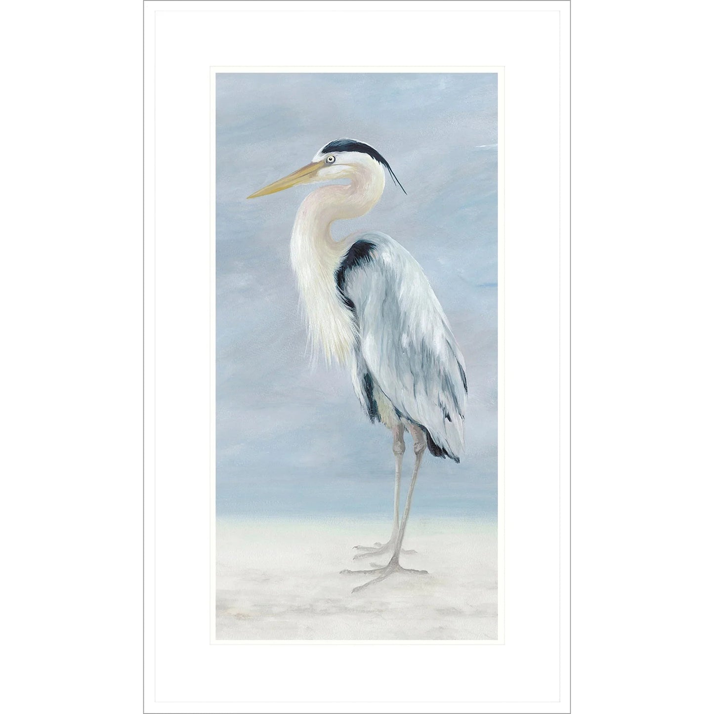 Coastal Calm Wood Blue Framed Wall Art