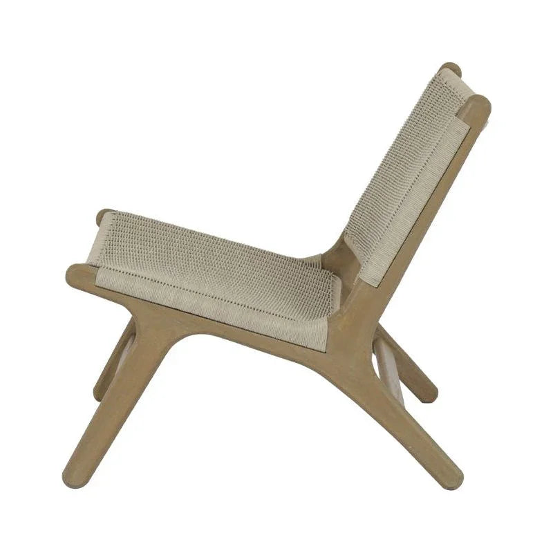 Coastal Cushionless Highback Outdoor Chair-Outdoor Accent Chairs-Sunset West-LOOMLAN