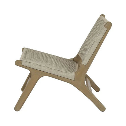 Coastal Cushionless Highback Outdoor Chair-Outdoor Accent Chairs-Sunset West-LOOMLAN