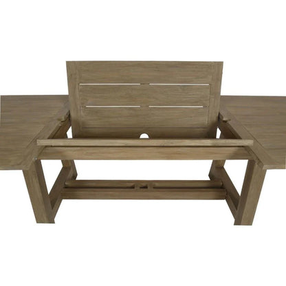 Coastal Leaf Extension Outdoor Dining Table-Outdoor Dining Tables-Sunset West-LOOMLAN