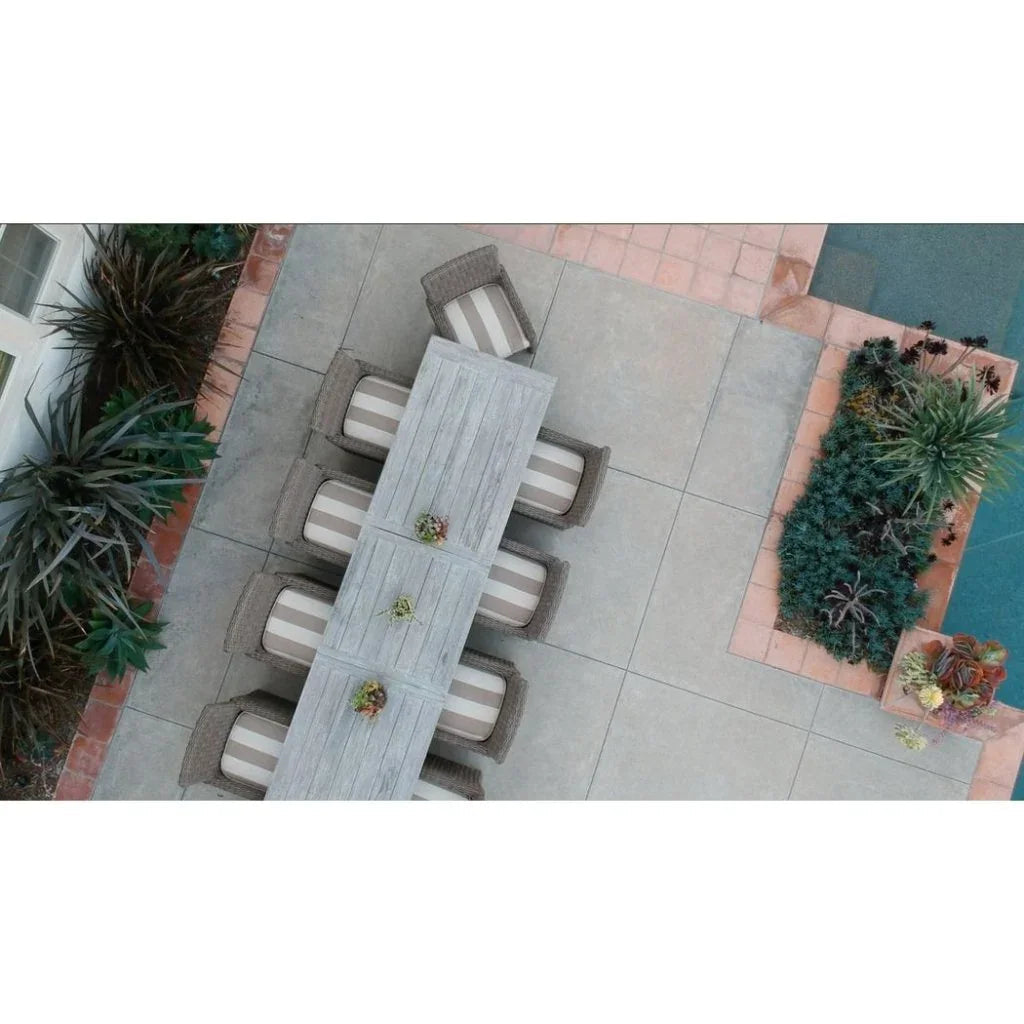 Coastal Leaf Extension Outdoor Dining Table-Outdoor Dining Tables-Sunset West-LOOMLAN