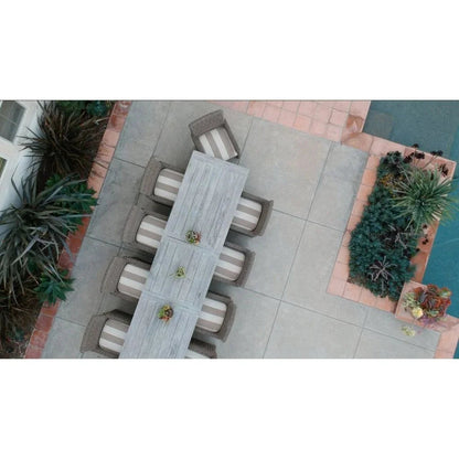 Coastal Leaf Extension Outdoor Dining Table-Outdoor Dining Tables-Sunset West-LOOMLAN