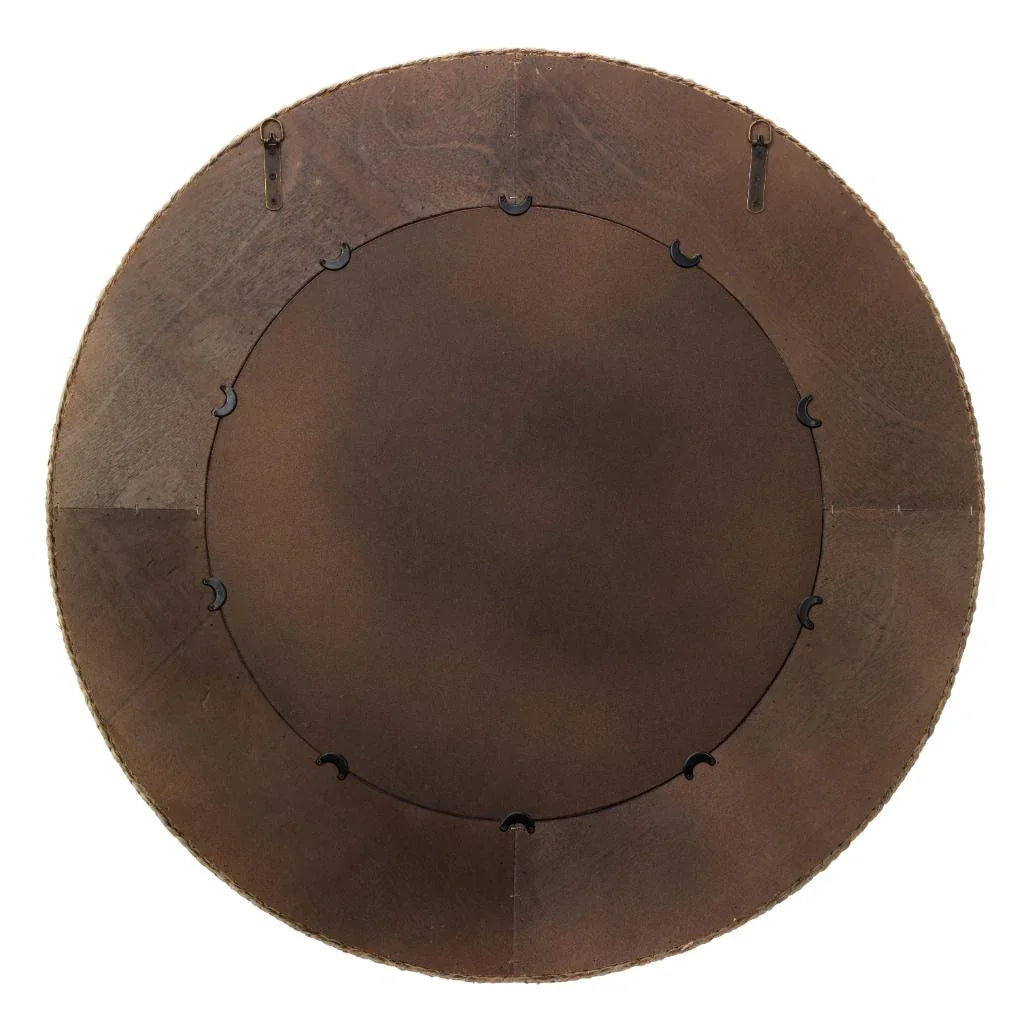 Coastal Round Seagrass Hand - Woven Meadow Wall Mirror - LOOMLAN - Jamie Young - Wall Mirrors