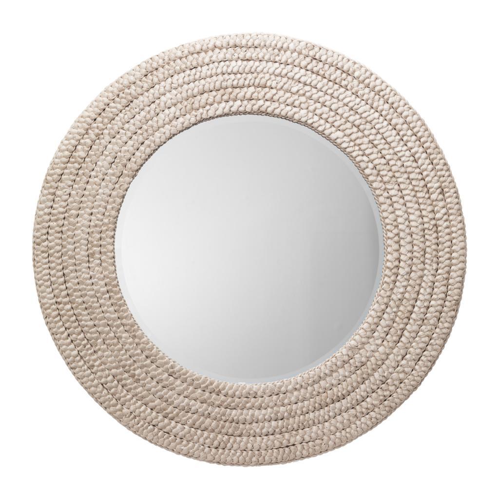 Coastal Round Seagrass Hand - Woven Meadow Wall Mirror - LOOMLAN - Jamie Young - Wall Mirrors